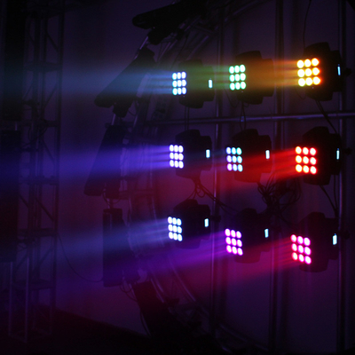 9*10W RGBW 4 In1 LED Wash Moving Light DJ 3x3 Matrix Pixel ad alta luminosità
